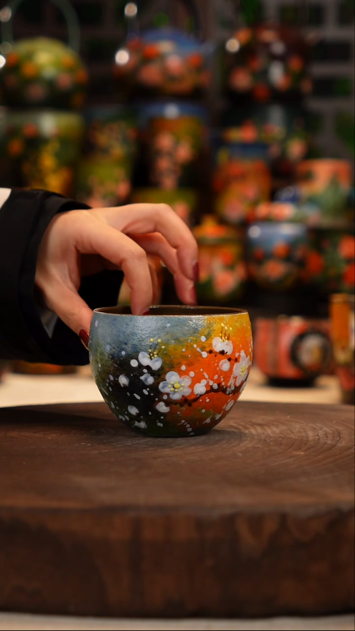 油画   釉下彩   杯子