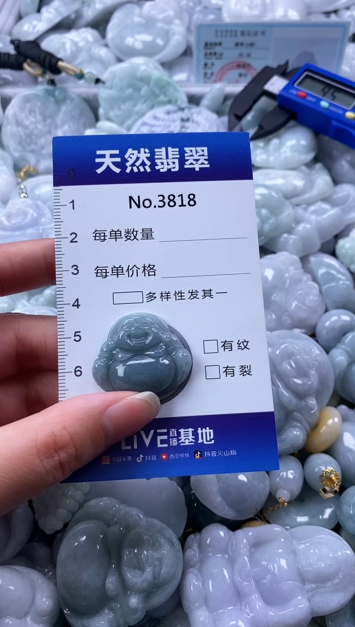 翡翠未镶嵌颈饰缅甸A货翡翠3818