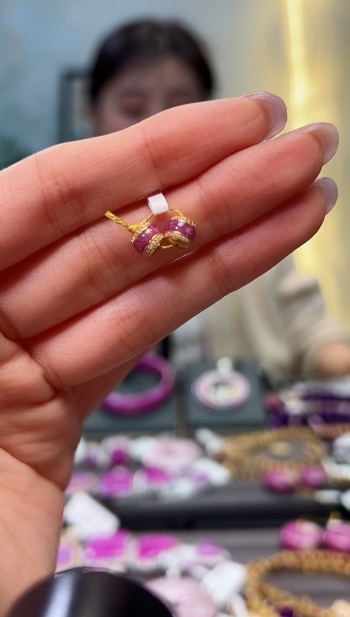 【闪购商品】苏纪石（舒俱来）单珠18K金镶嵌1