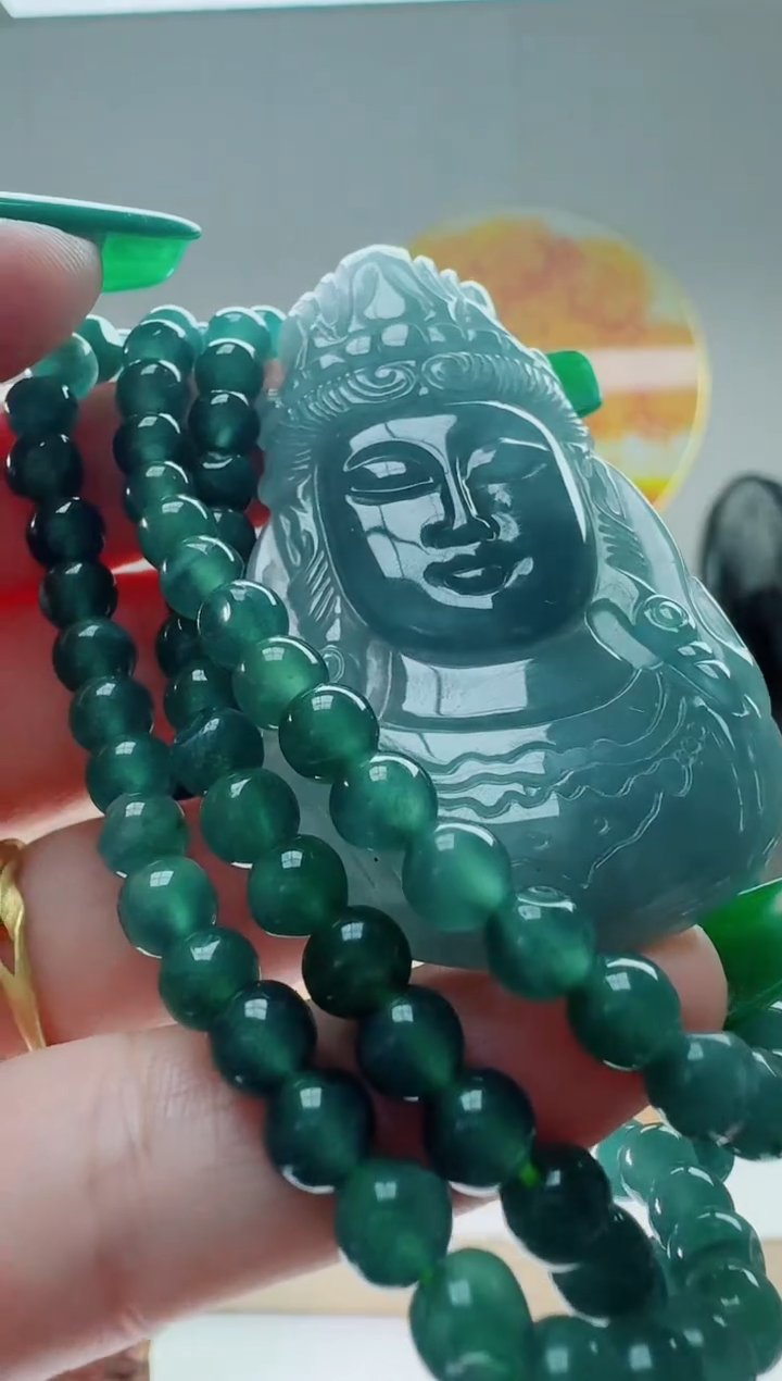 翡翠未镶嵌颈饰多样性随机发其一