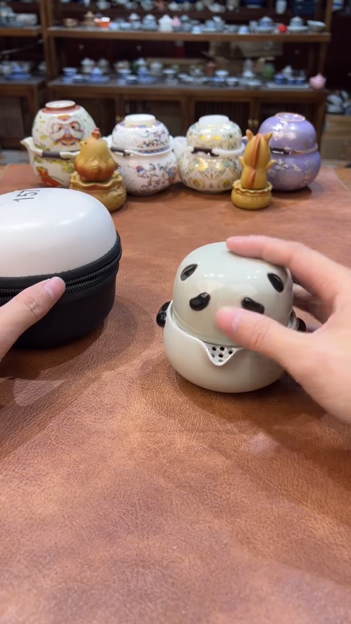 真的很便宜会开片的旅行茶具