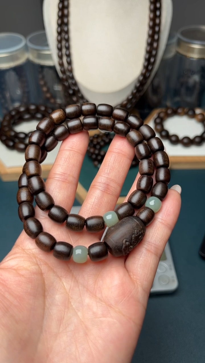 【闪购商品】沉香手串8mm越南芽庄白奇楠沉水