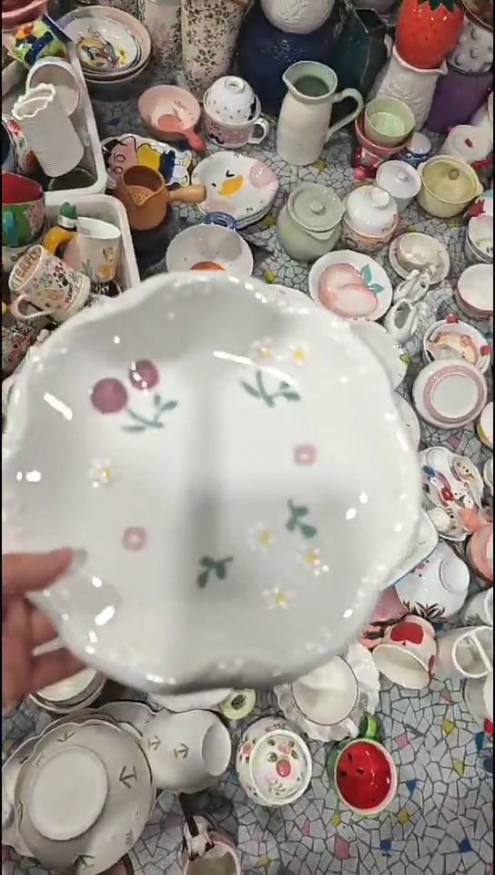 瓷片呜*吴默认微瑕精美陶瓷