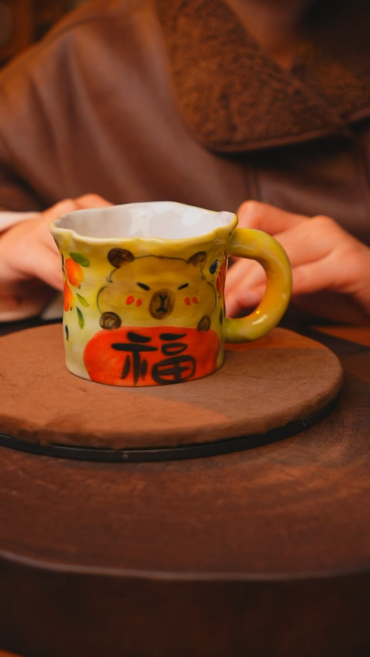 【闪购商品】瓷片景德镇手绘瓷器高温釉下彩---