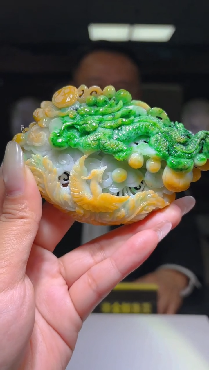 未镶嵌定制翡翠12/0101/L/龙凤