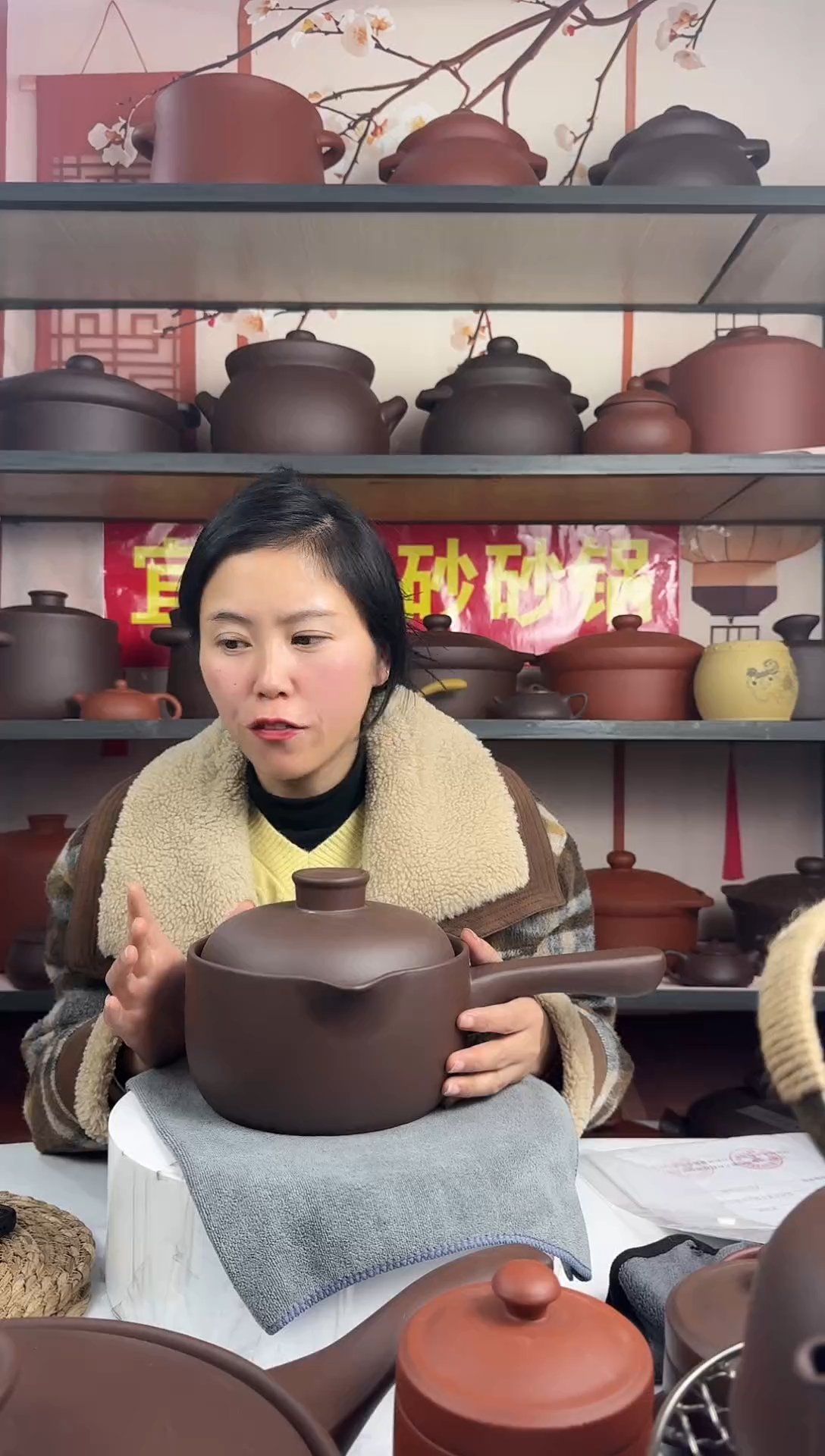 紫砂1.8 L小奶锅紫泥