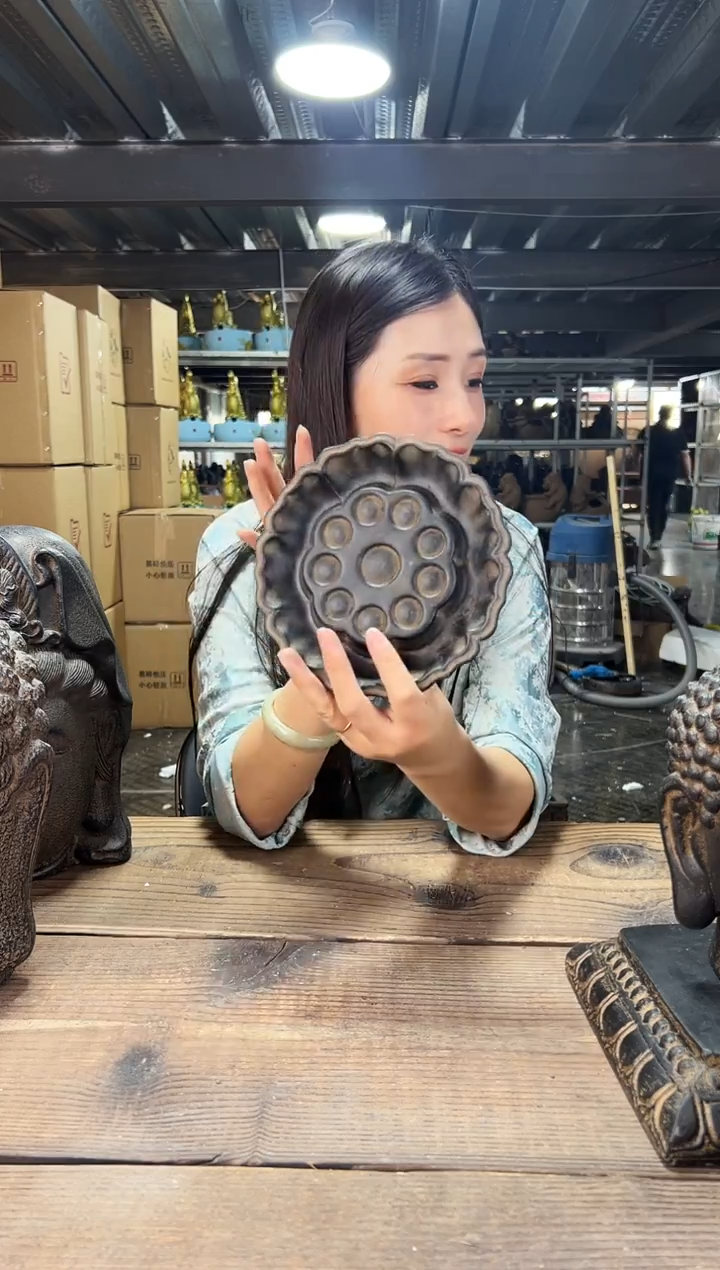 陶土【火山泥】莲蓬壶承