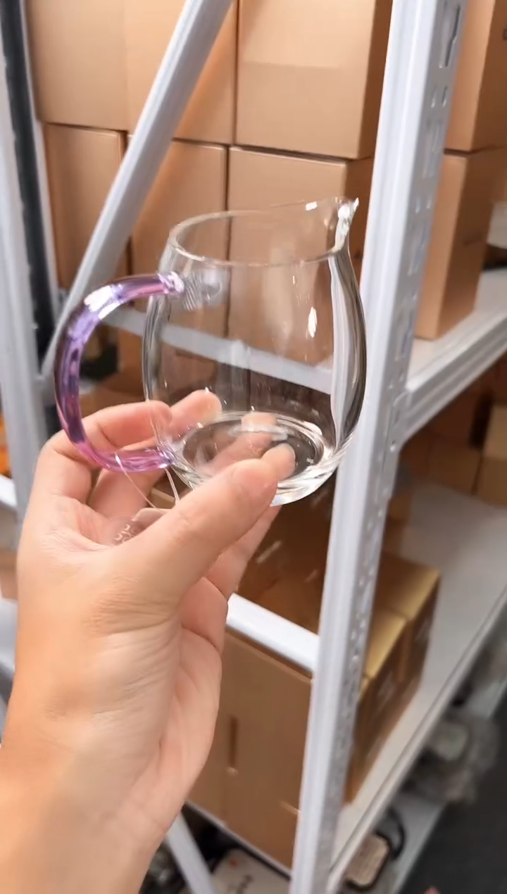 禾器澄然茶海浅紫色加茶巾