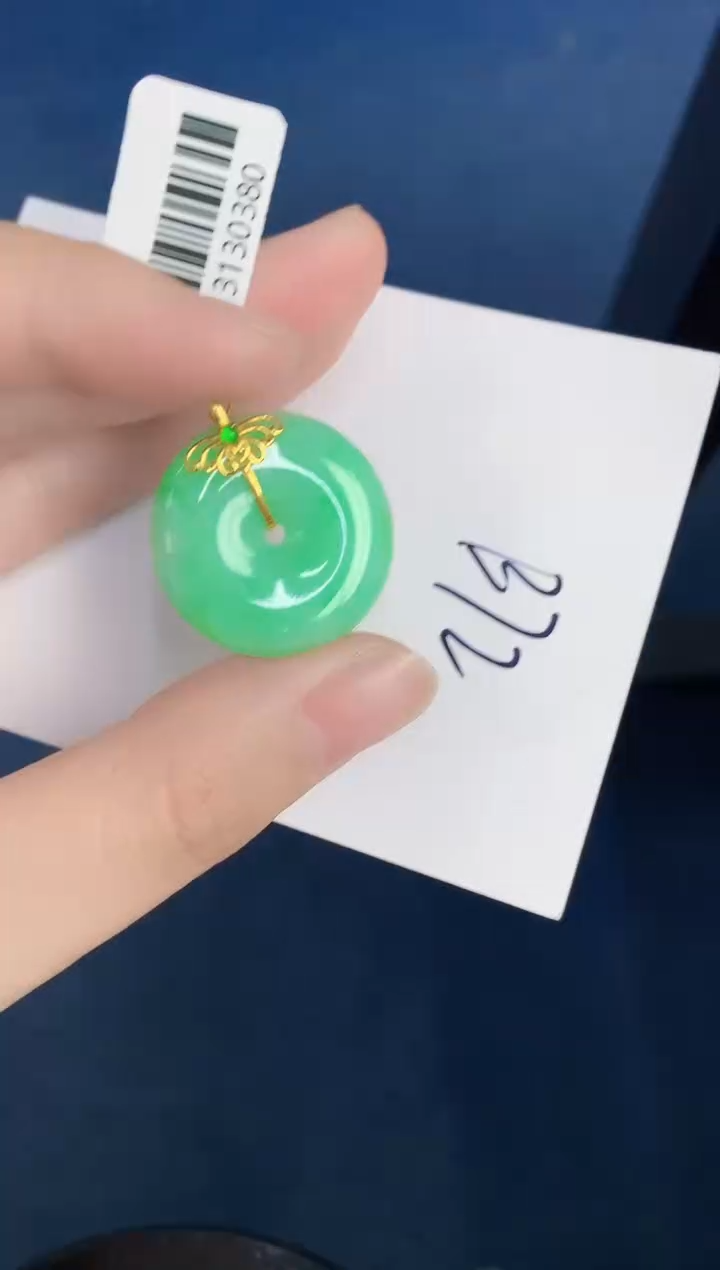 【闪购商品】翡翠颈饰18K金镶嵌000000000