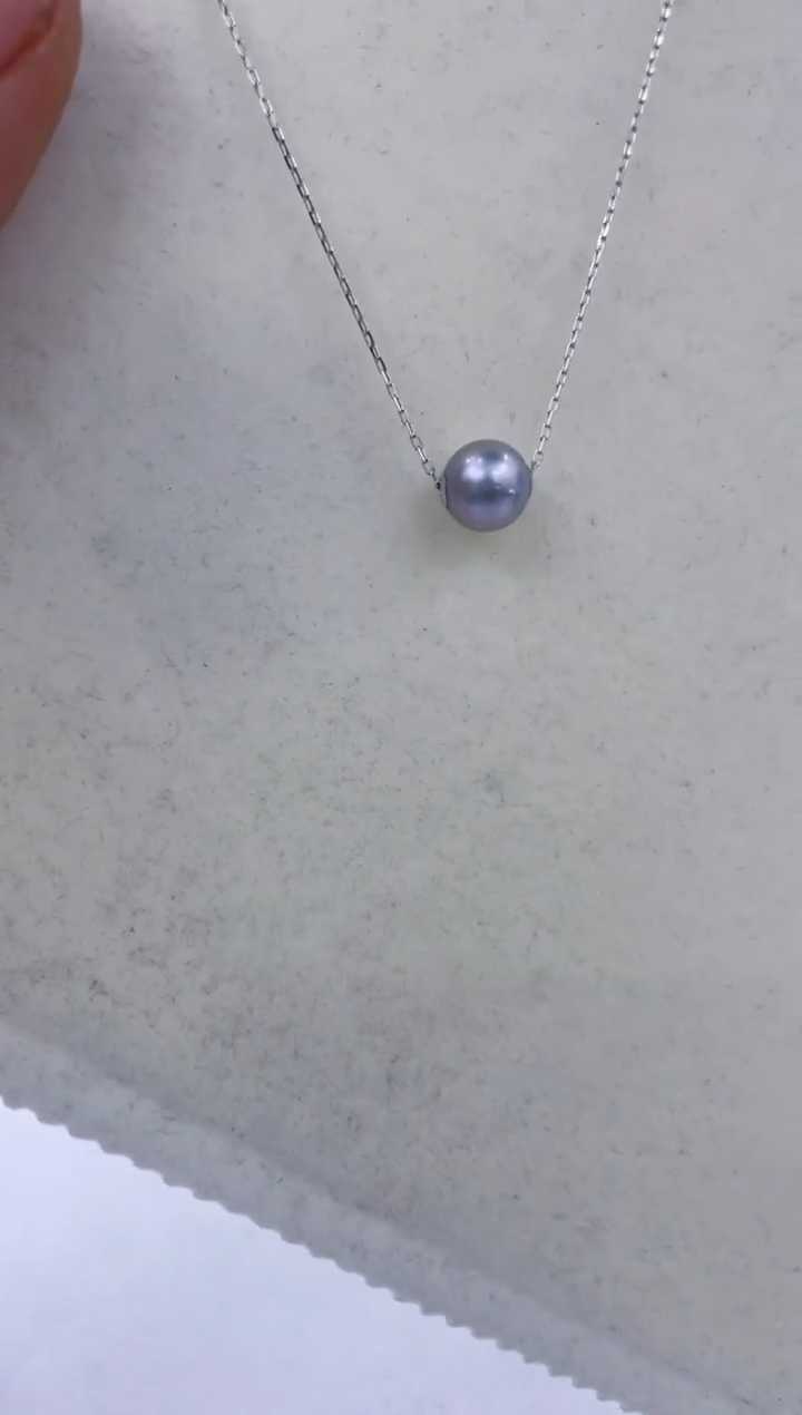 吊坠(赠链)18K金镶嵌海水珍珠   