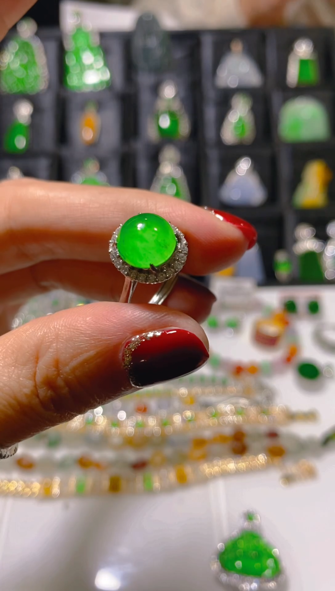 未镶嵌戒指翡翠翡翠天然A货翡翠 假一罚四