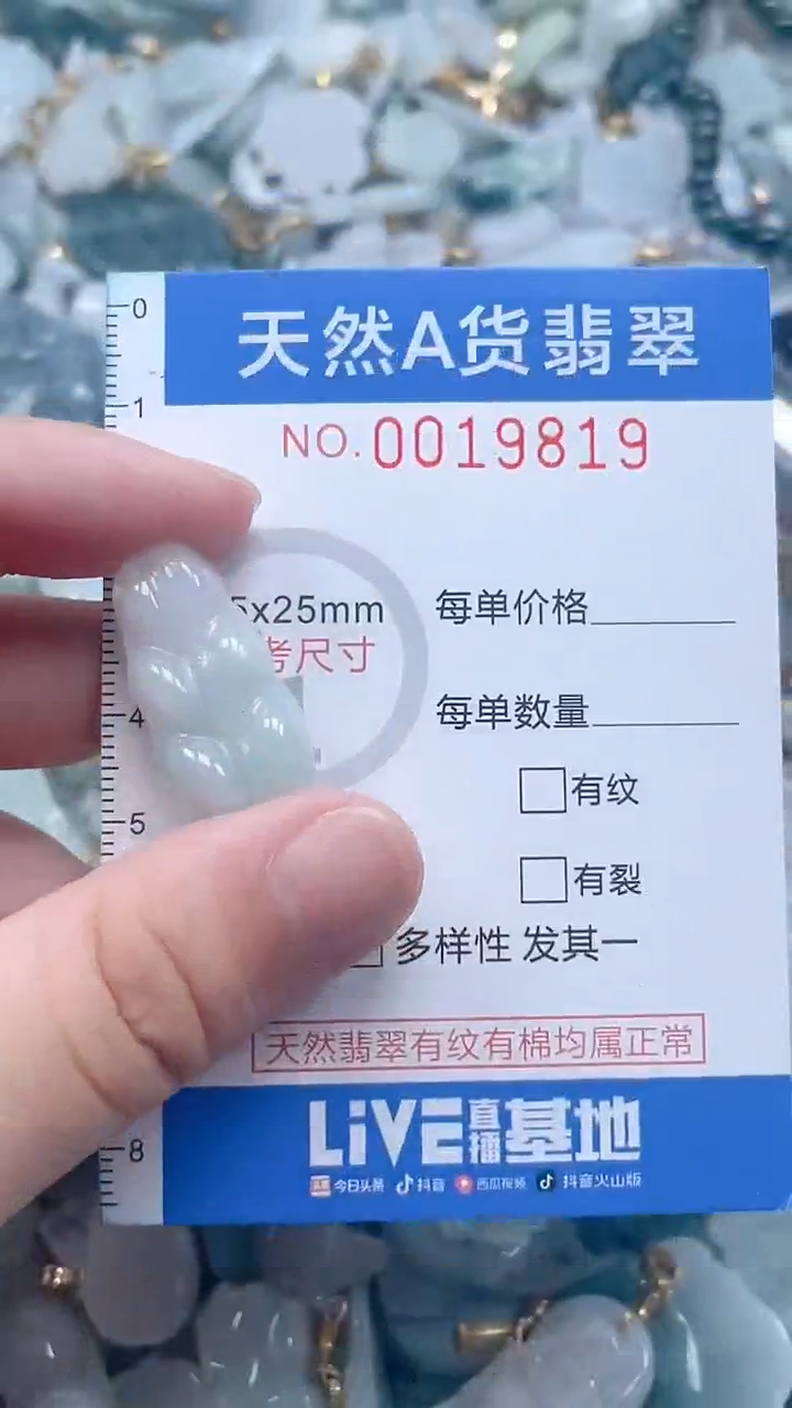 翡翠未镶嵌吊坠(不含链)1