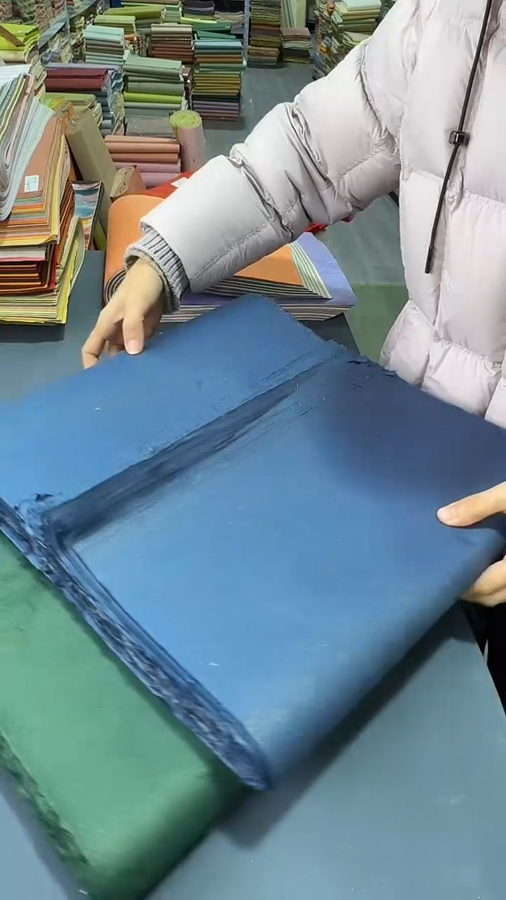 34*138珠光楮皮祖母绿+靛蓝各25张