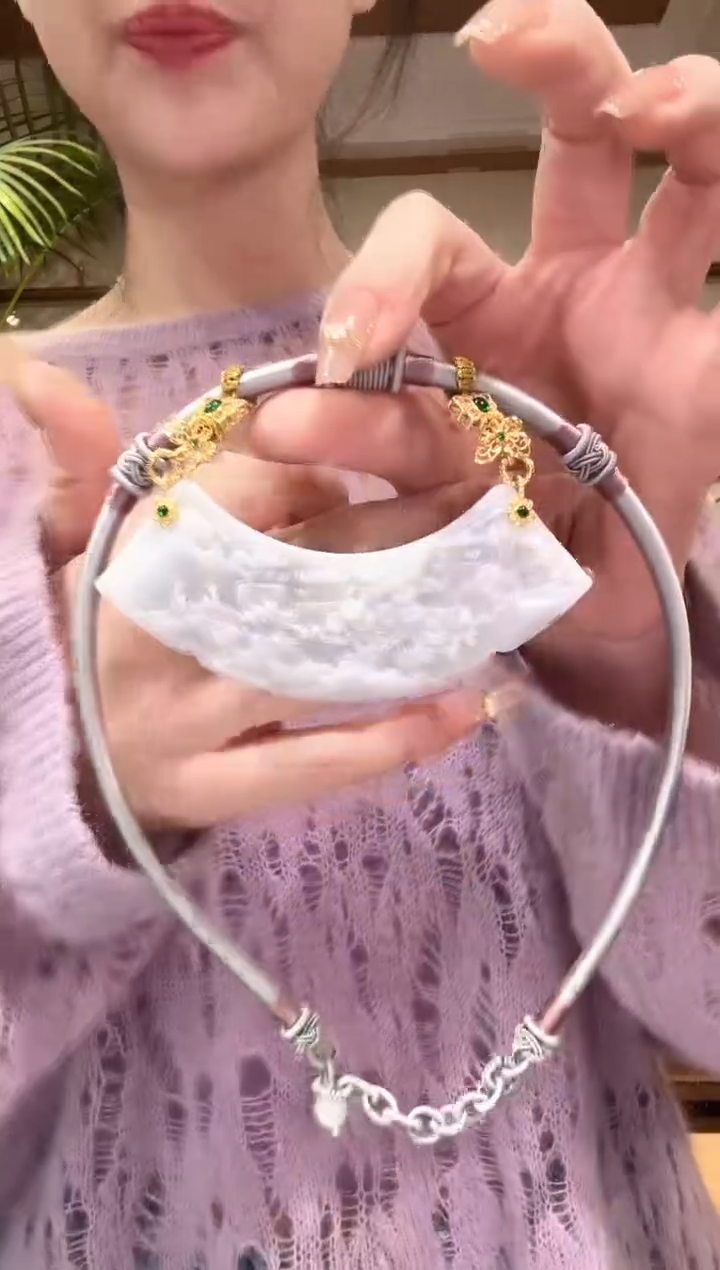 【闪购商品】翡翠颈饰未镶嵌国风