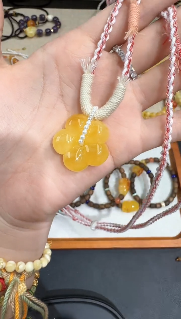 【闪购商品】蜜蜡颈饰未镶嵌X0309-1195-228