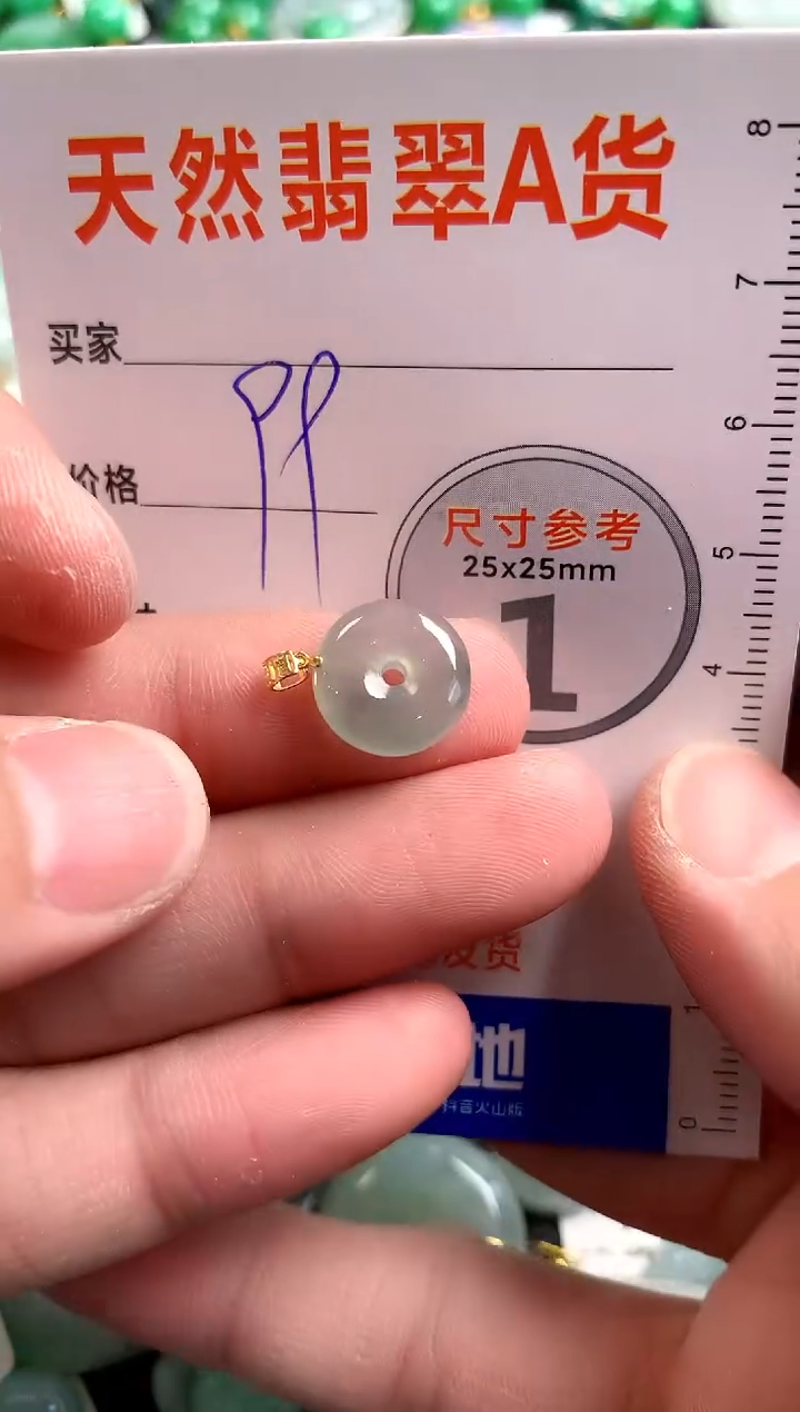 【闪购商品】翡翠颈饰18K金镶嵌13008964
