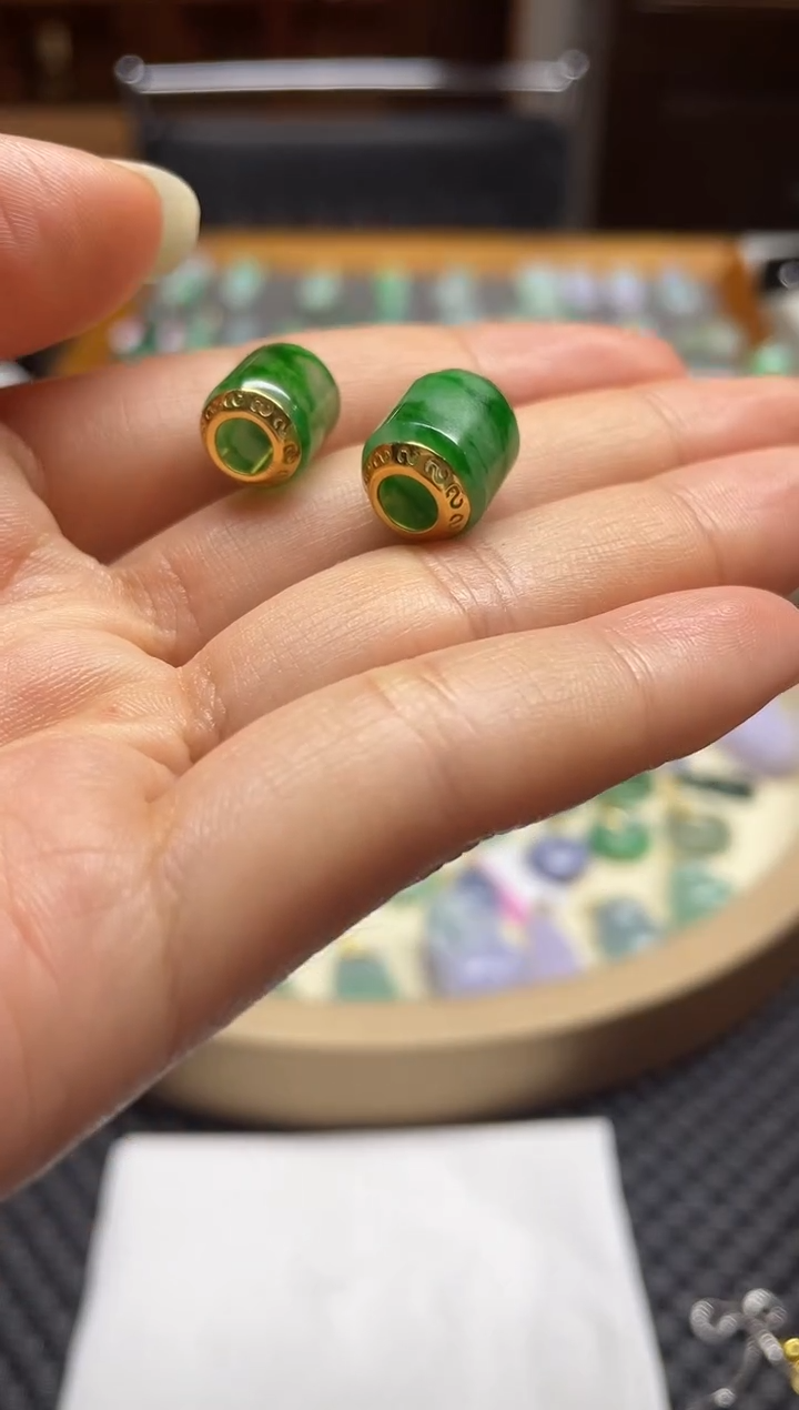 【闪购商品】翡翠颈饰18K金镶嵌路路通（多样性，发其一）