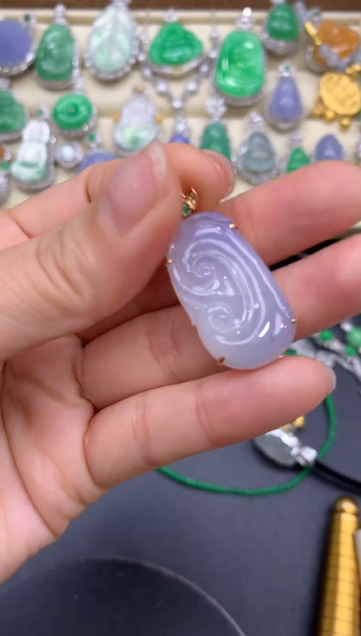 【闪购商品】翡翠颈饰18K金镶嵌314-中国好珍宝