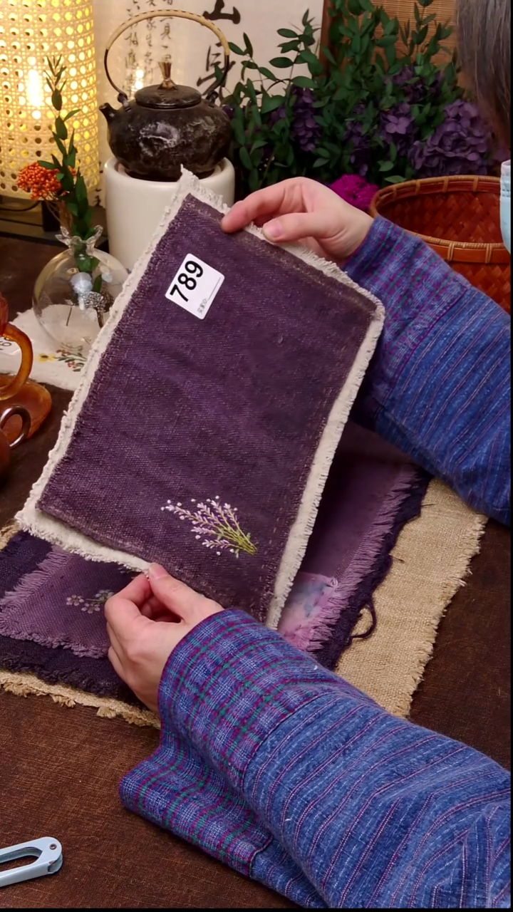 醒**醒 Cici手作刺子绣柿染壶垫杯垫789