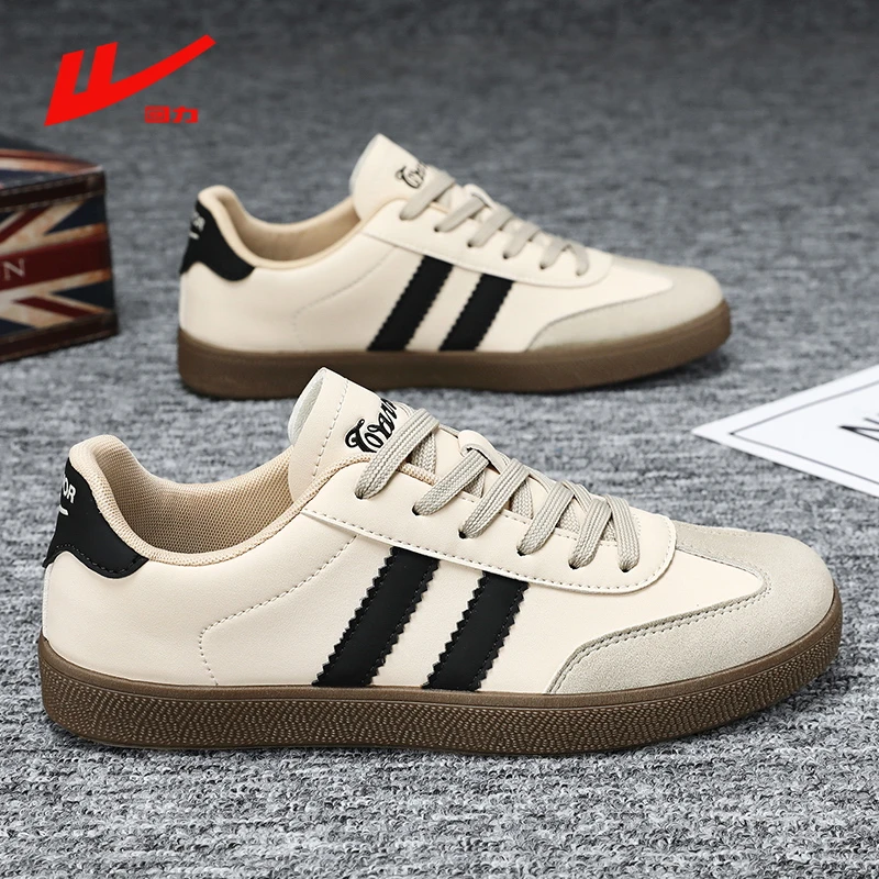 回力冬季男鞋情侣德训鞋大码低帮板鞋休闲百搭小白鞋子青少年潮鞋