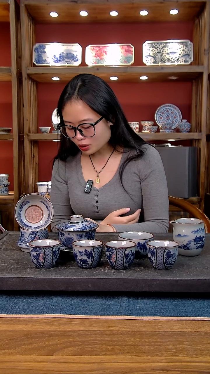 简装家用款8件套 老陶泥开片纹陶瓷茶具