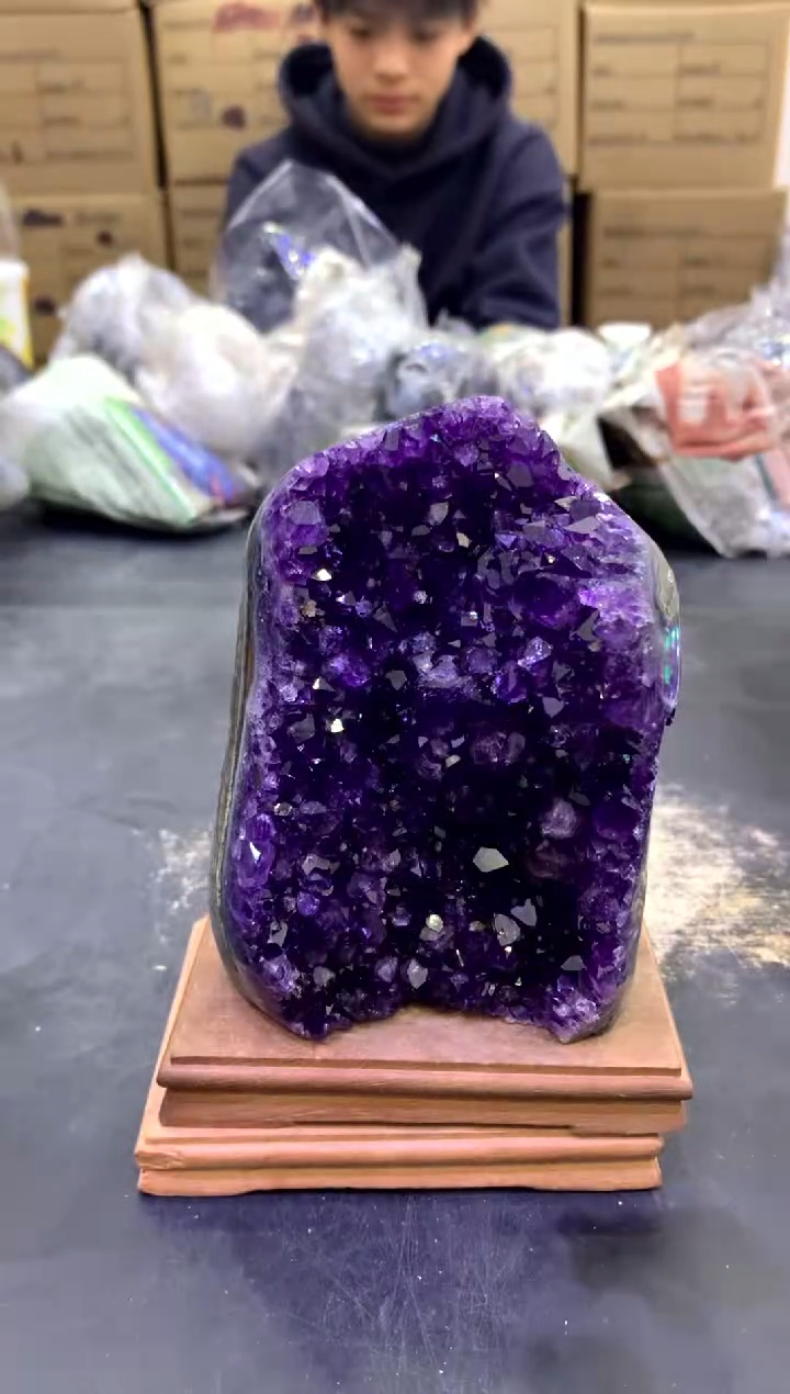 【闪购商品】水晶摆件未镶嵌天然高品质紫晶978