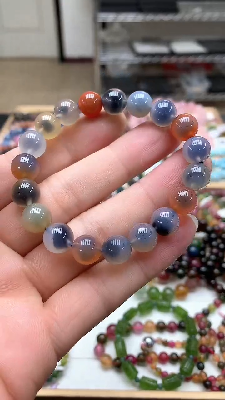 【闪购商品】玛瑙/玉髓手链未镶嵌手链24