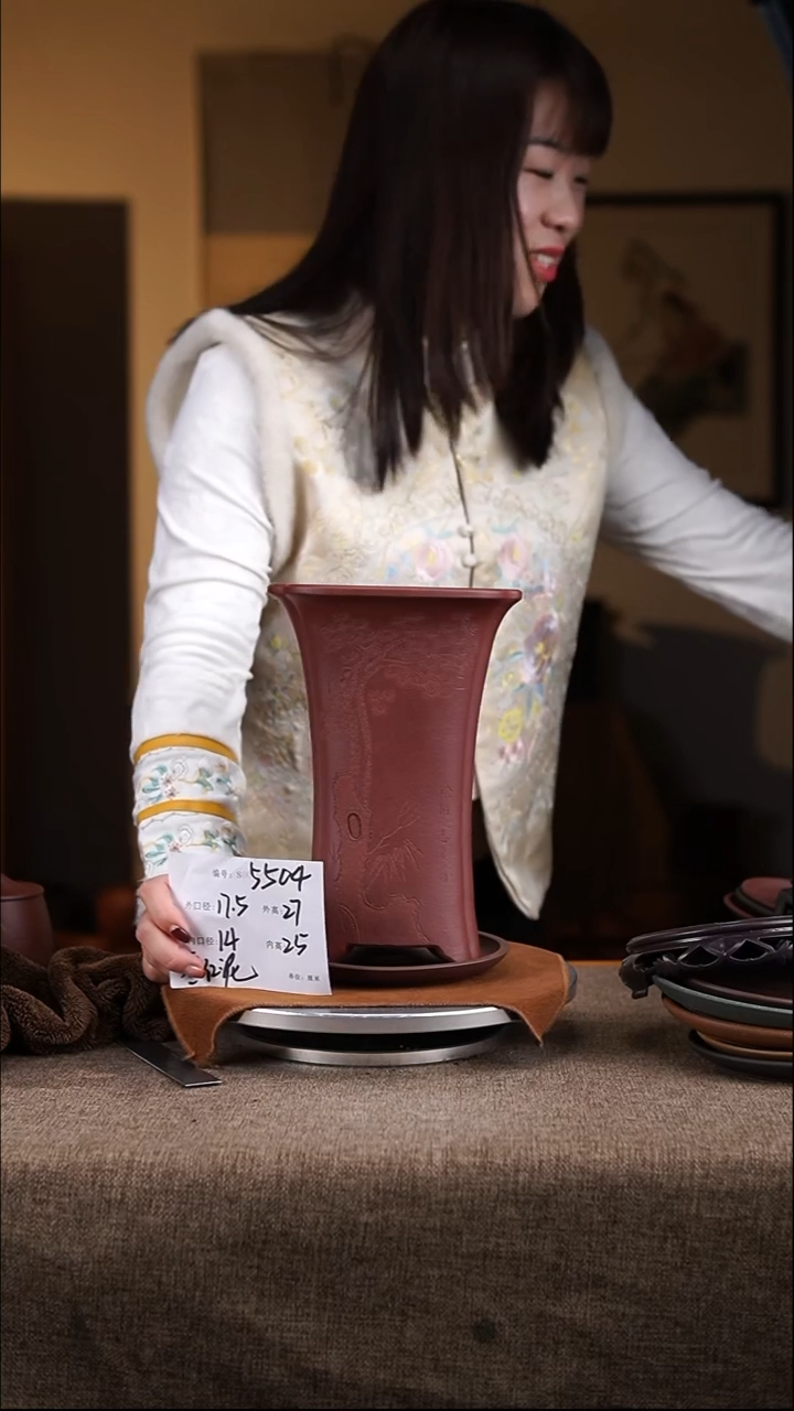 【闪购商品】紫砂花盆紫砂花盆5504+z