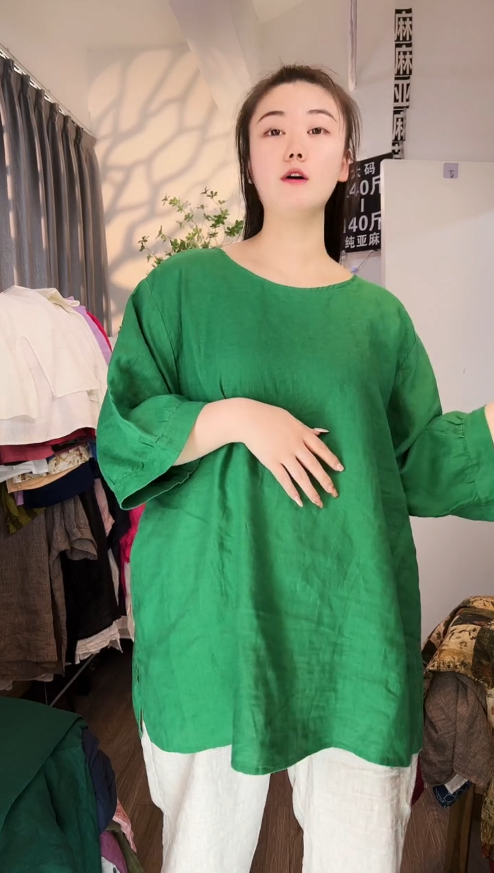 亚麻汉麻苎麻大码女装