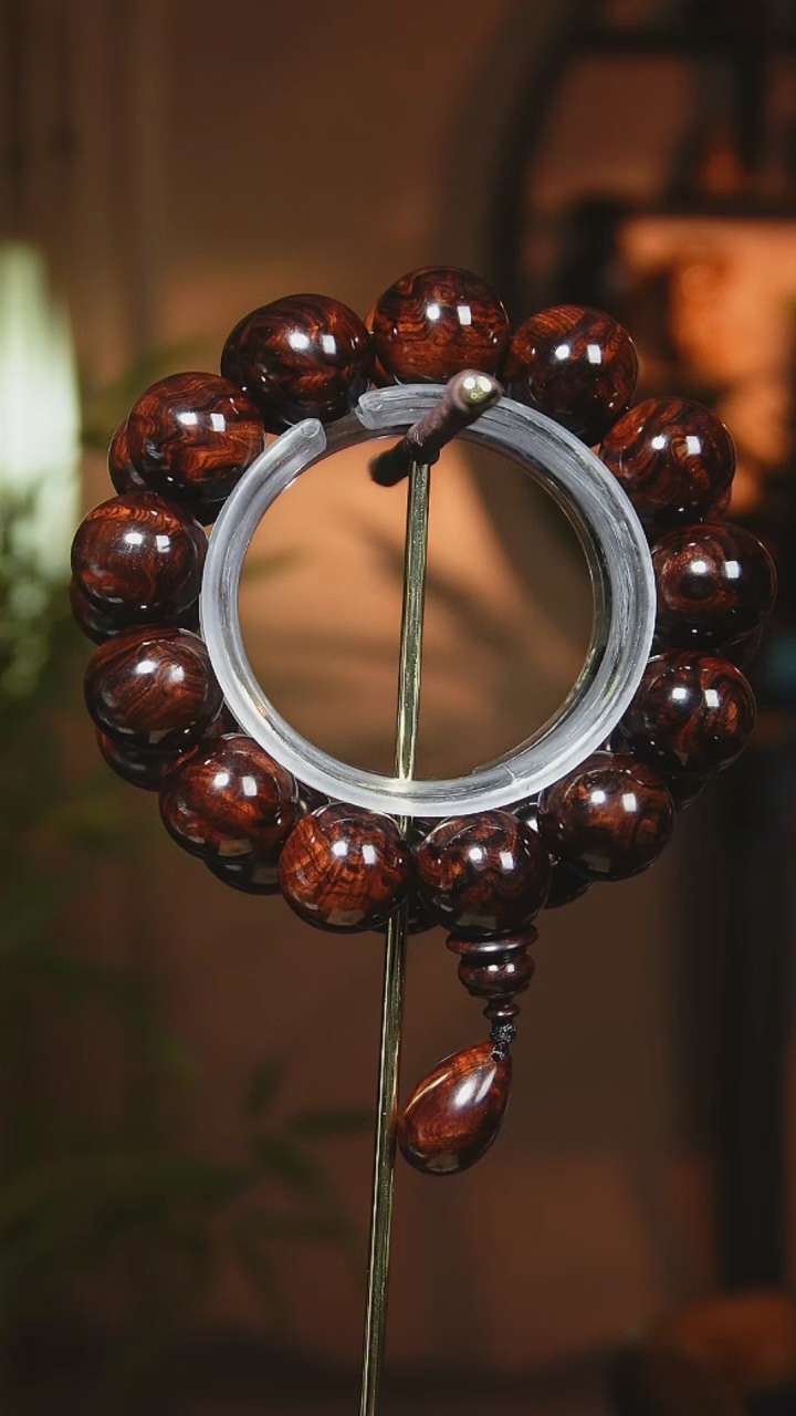 【闪购商品】黄花梨/降香黄檀手串/手链海南黄花梨2.0cm瘤疤