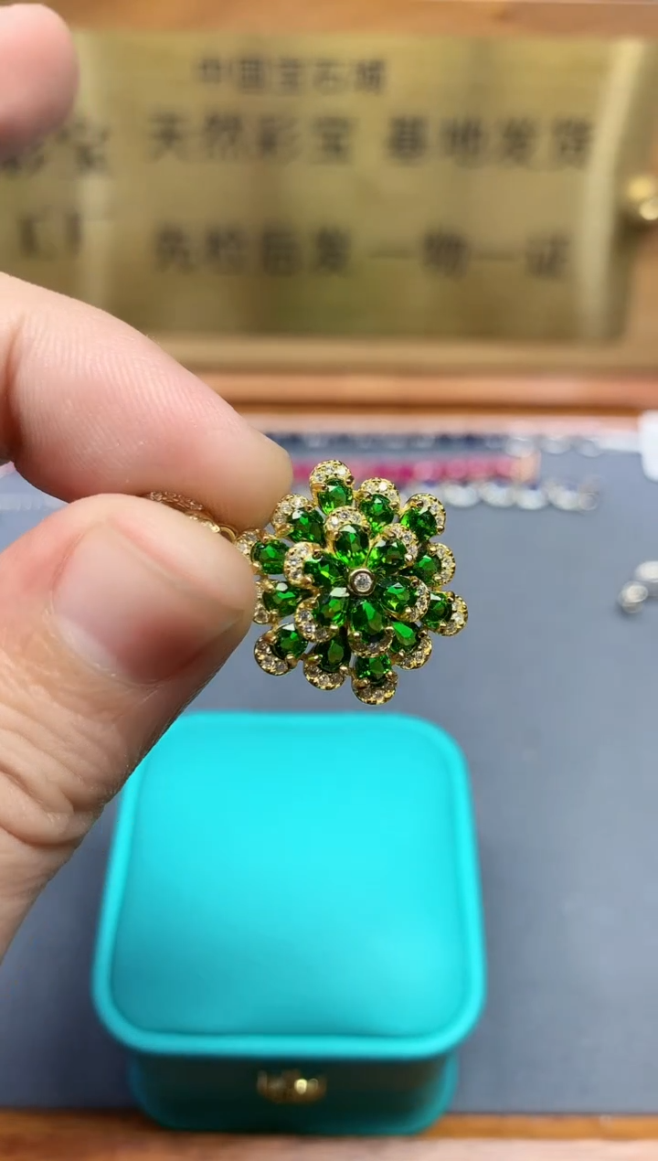 【闪购商品】透辉石颈饰银S925镶嵌........