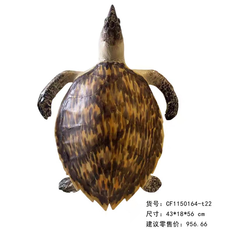 地中海洋风格树脂仿真海龟瑁摆件家居装饰品