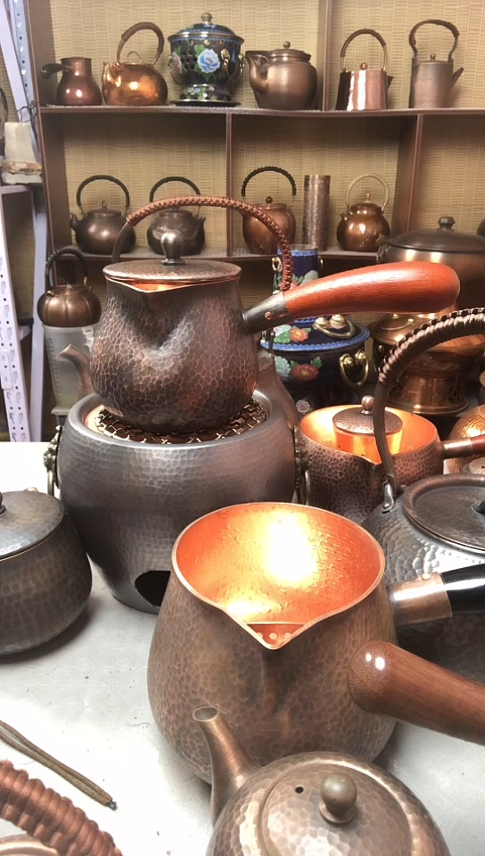 贵金属紫铜泡茶壶
