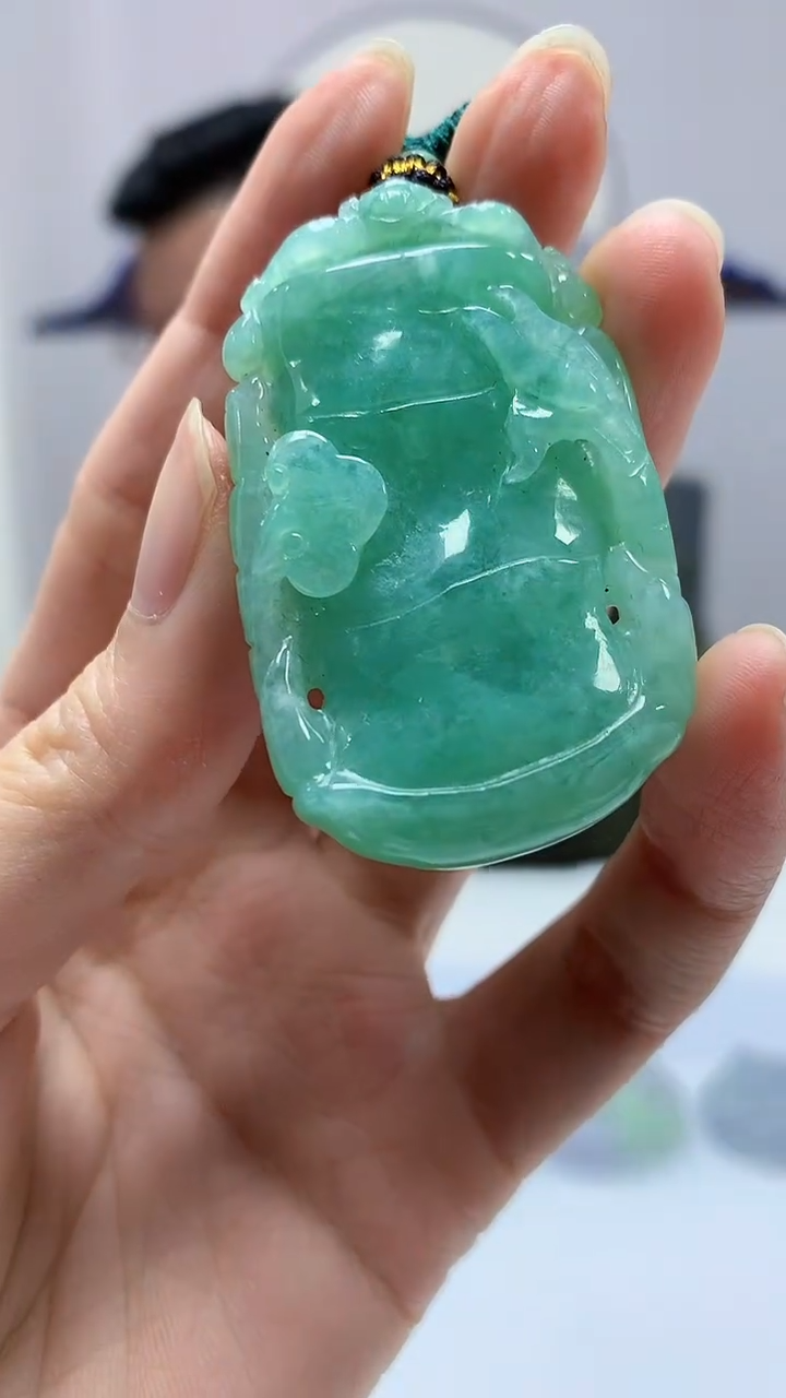 【闪购商品】定制翡翠未镶嵌5152zm-毛货挂件