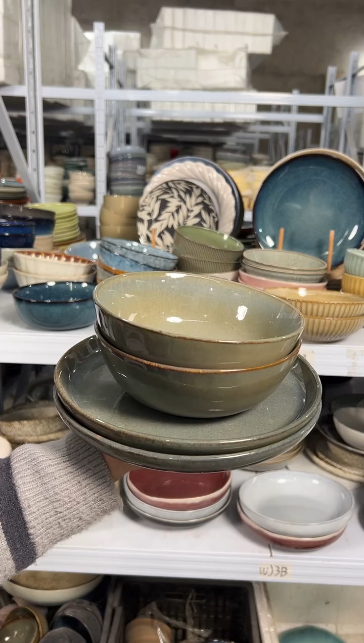 陶瓷外贸尾货瑕疵满20包邮X4 小盘加碗