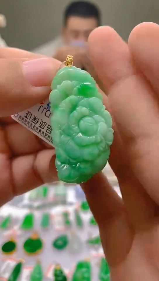 【闪购商品】翡翠颈饰18K金镶嵌新号开播，全场乱卖