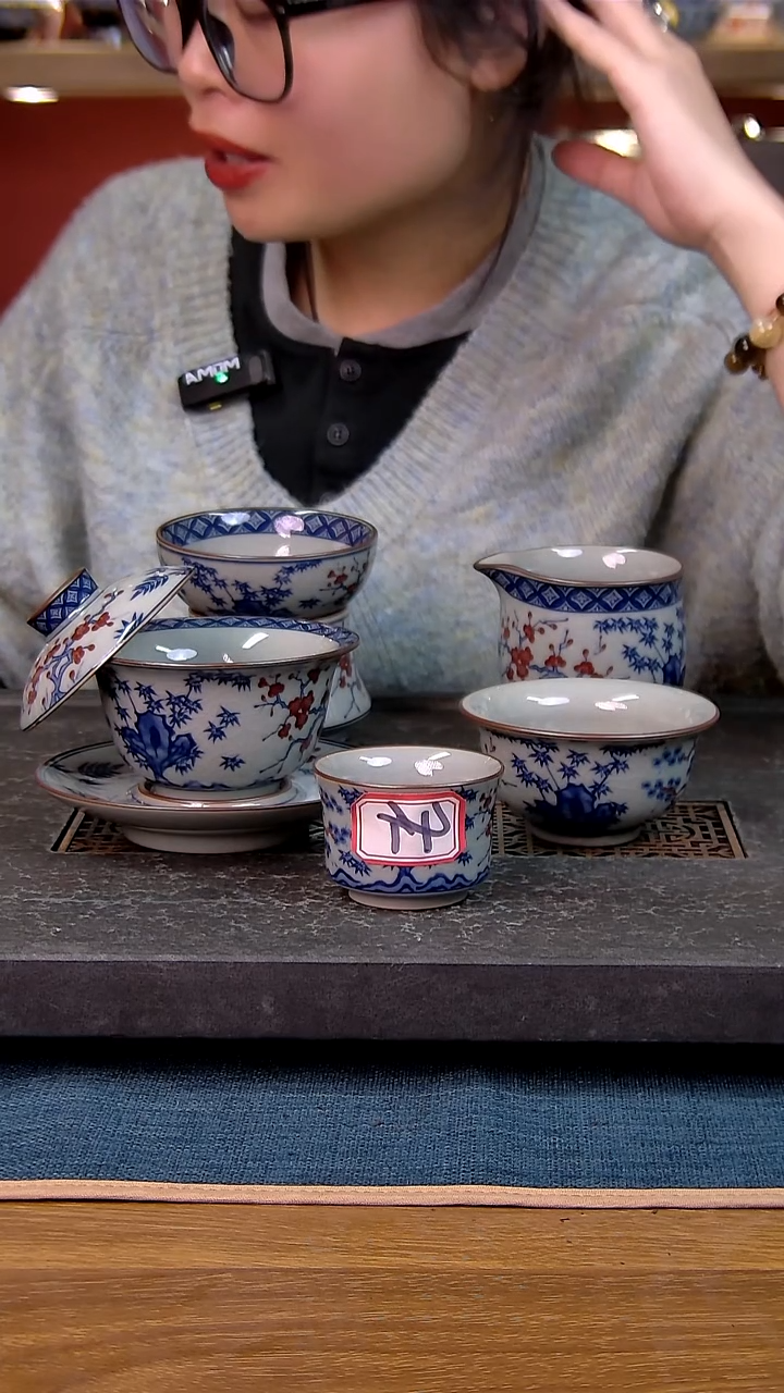 简装家用款8件套 老陶泥开片纹陶瓷茶具