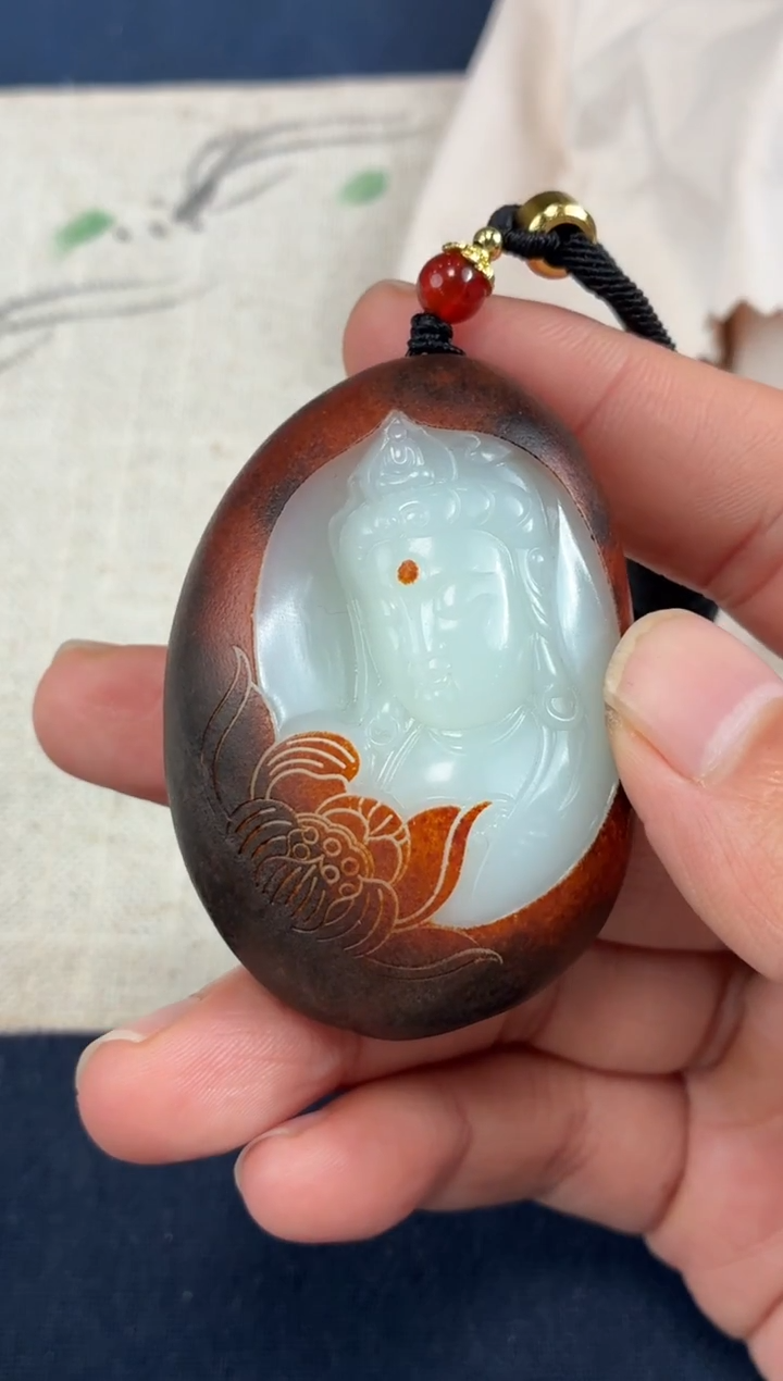 颈饰未镶嵌和田玉紫***?1.2GZ多样性拍一发一825