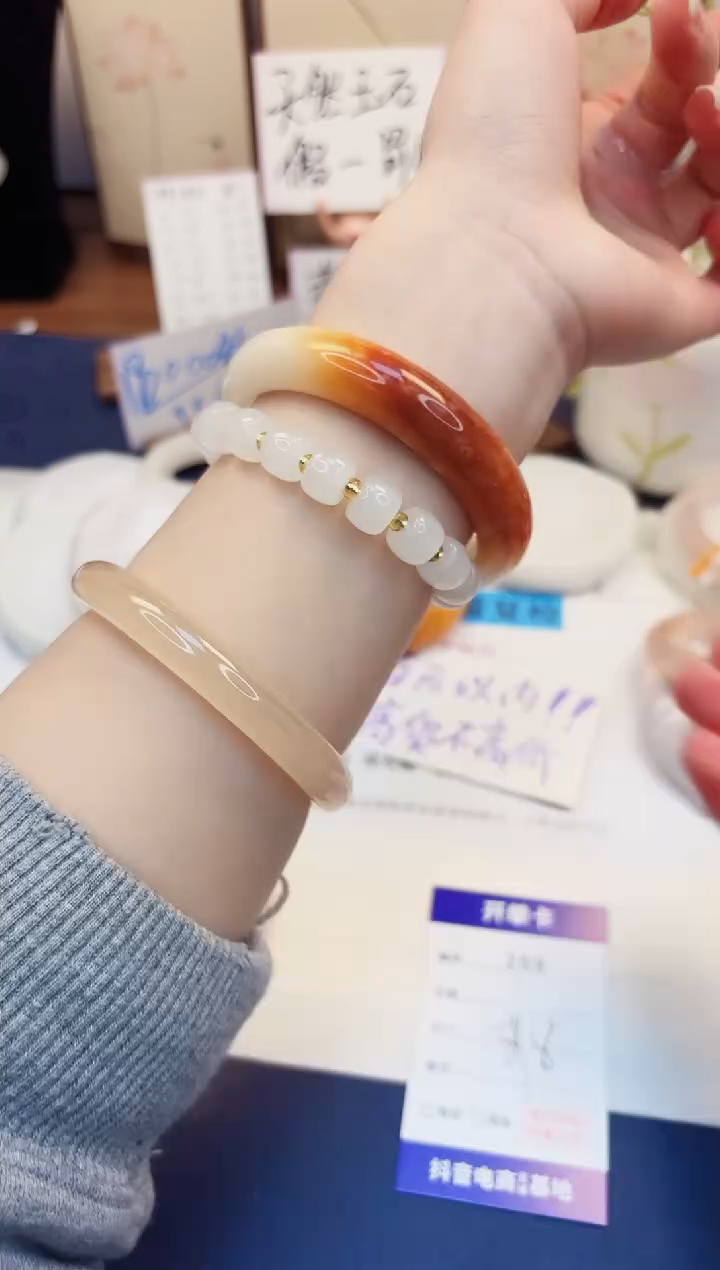 【闪购商品】石英质玉手镯未镶嵌259-财气镯-圈口59