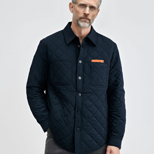 意大利Olmetex桑蚕丝填充编织细节夹克 PC-K10192