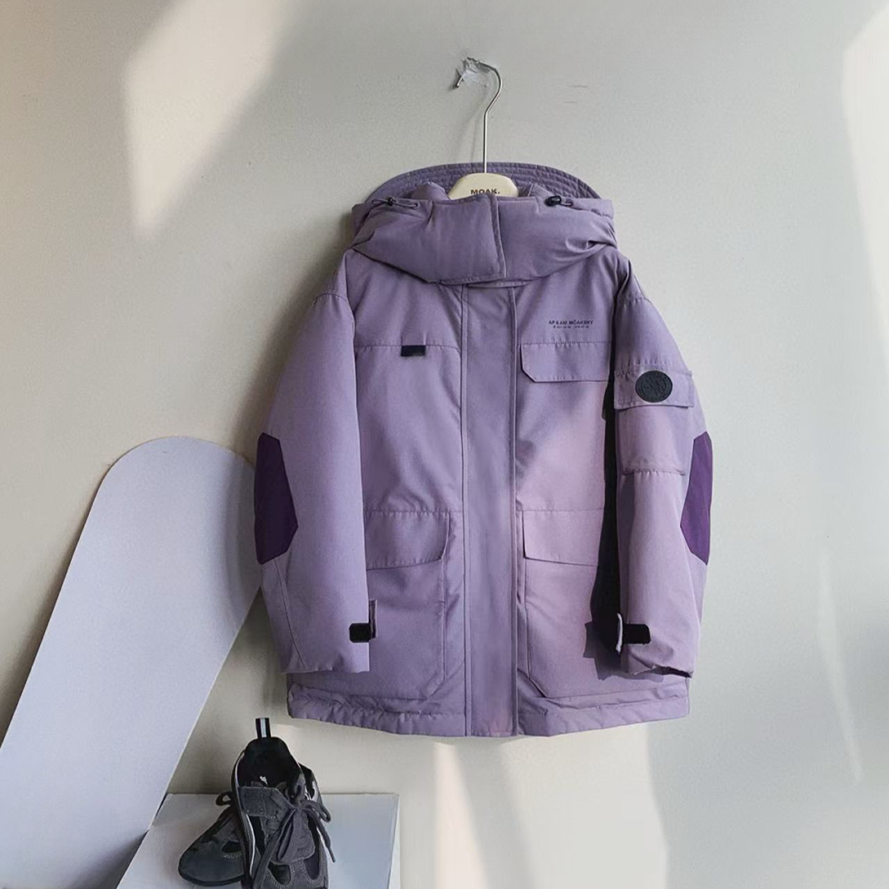 【haobaby】紫拼保暖羽绒服1958