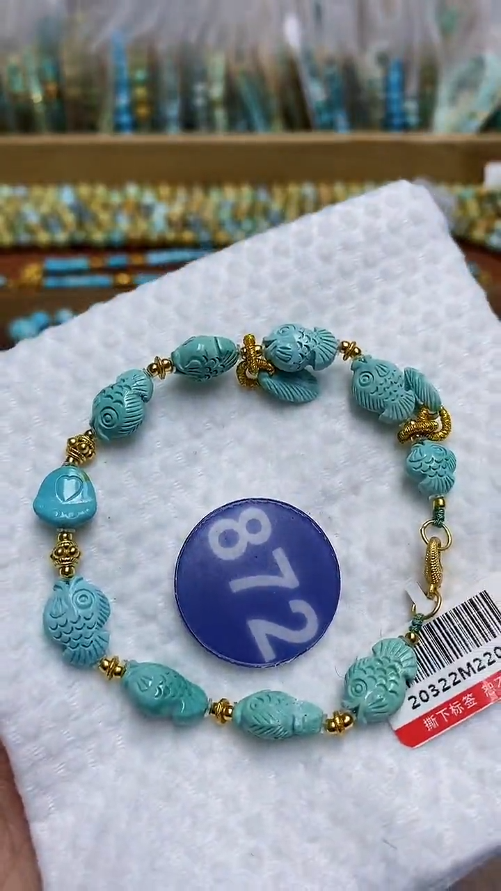 【闪购商品】绿松石手链银S925镶嵌872