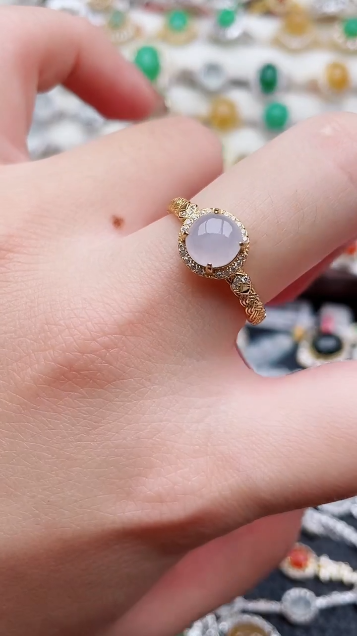 银S925镶嵌戒指翡翠23