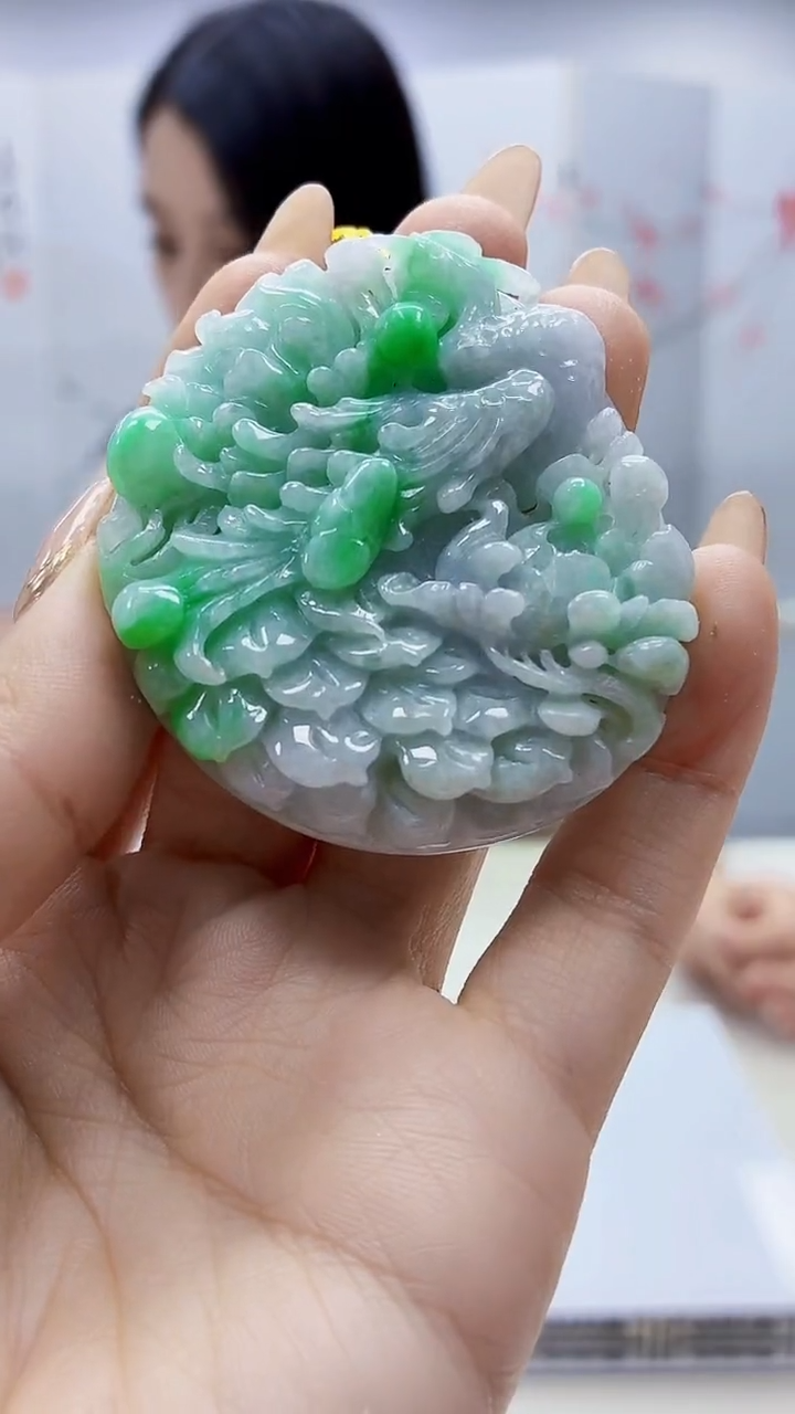 未镶嵌定制翡翠3495ty-毛货挂件28