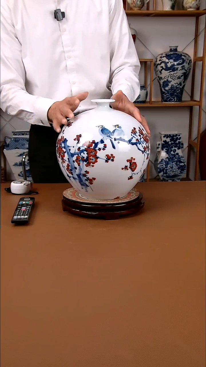 瓶景德镇手工手绘陶瓷摆件13