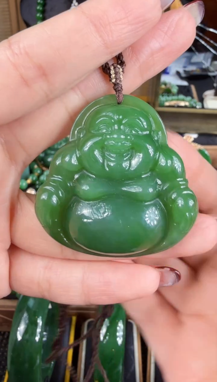 【闪购商品】和田玉（碧玉）吊坠(赠链)未镶嵌 