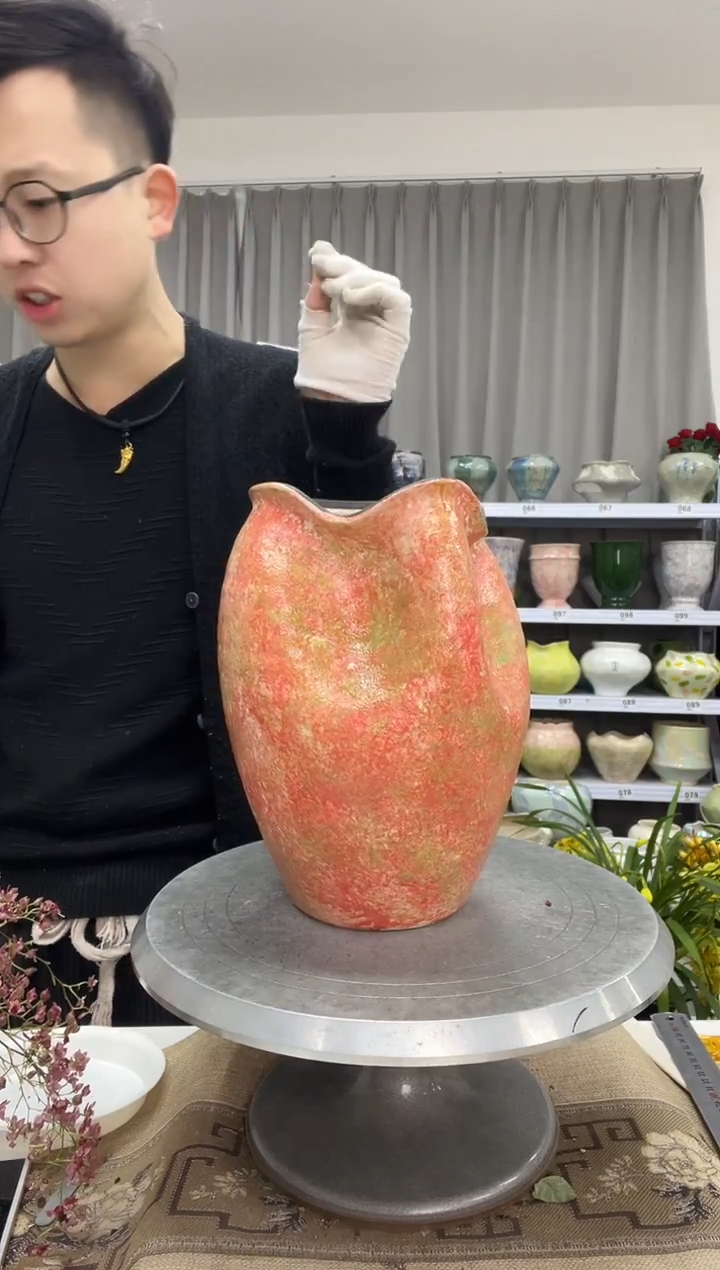 【微瑕 缺釉】【12.28】花盆链接  高：24  口：13