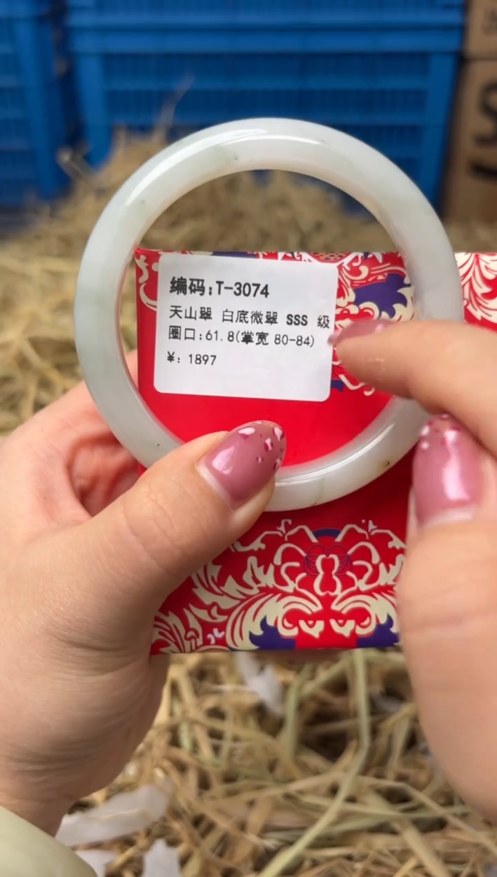 未镶嵌手镯石英质玉T-3074