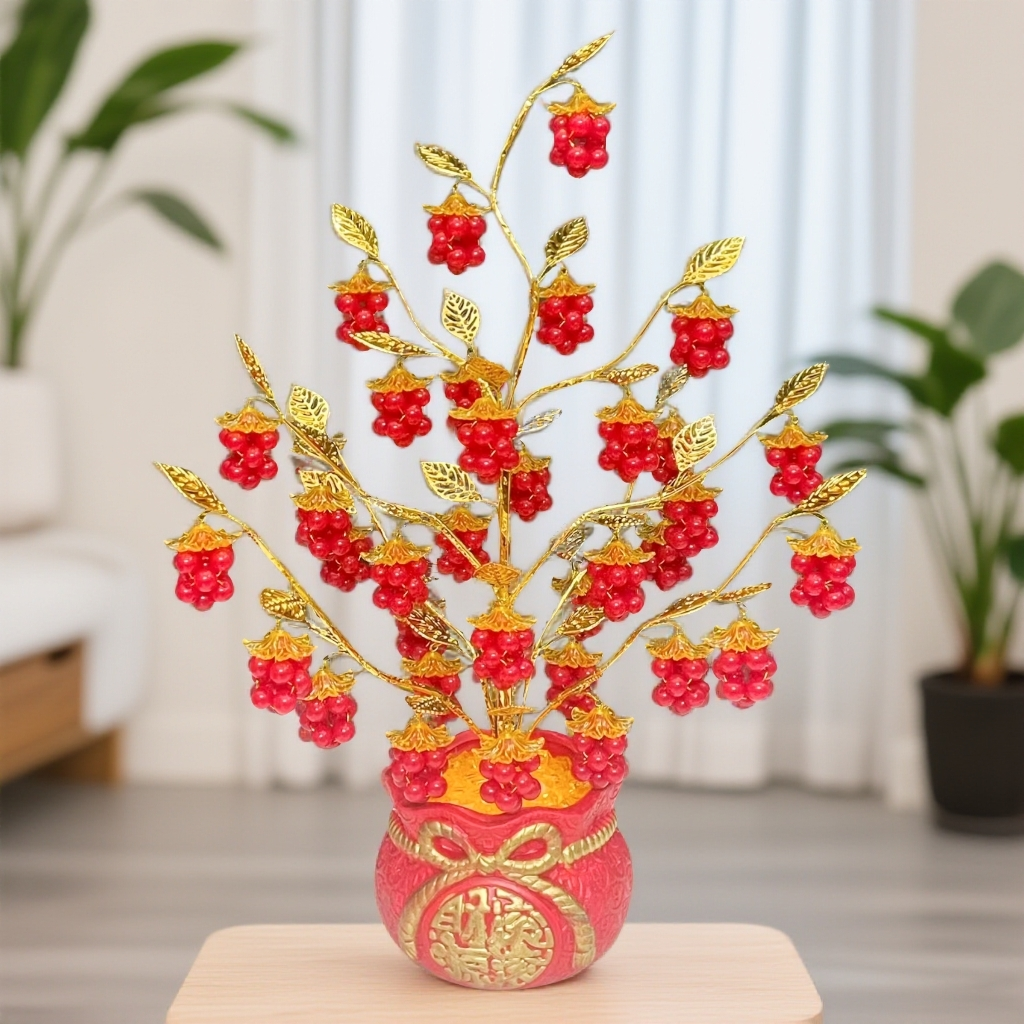 （拍2单送摇摇乐材料包）硕果累累 发财树diy手工材料包玄关装饰品 