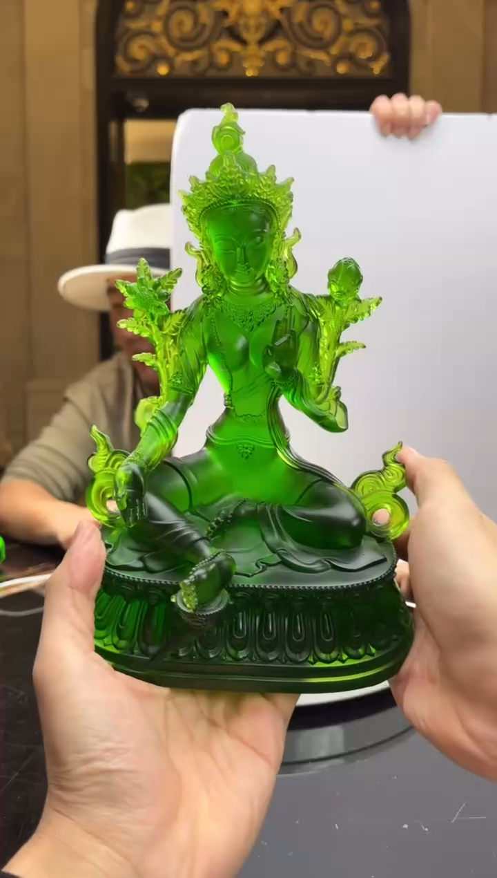 【闪购商品】摆件绿度母艺术摆件（预售）